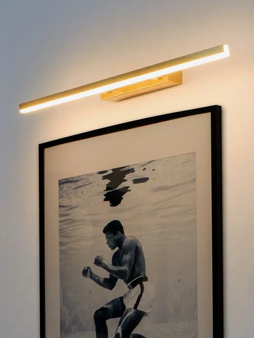 Modern Sleek 24 Inch Aluminium Bar 18W Warm White LED Picture/Vanity Light