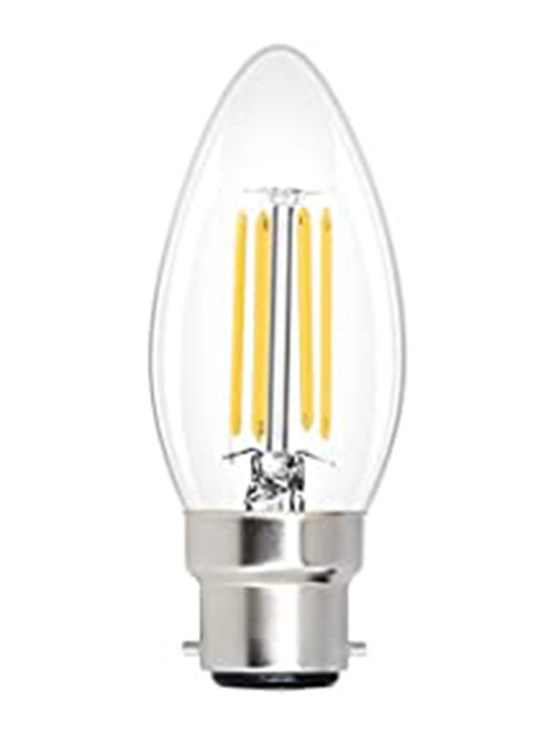 Origin Candelabra 6W Warm White LED Filament Candle Bulb With B22 Base
