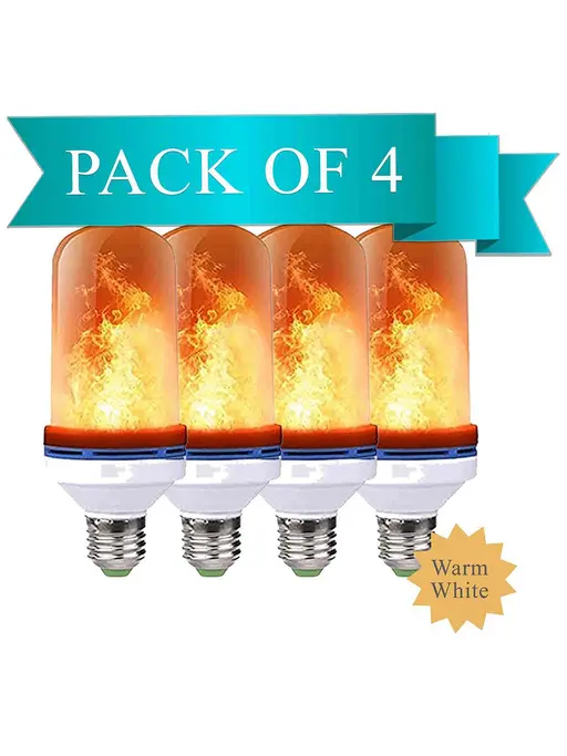 Flickering Flame E27 LED Bulb (Generic Brand)  (Pack of 4)