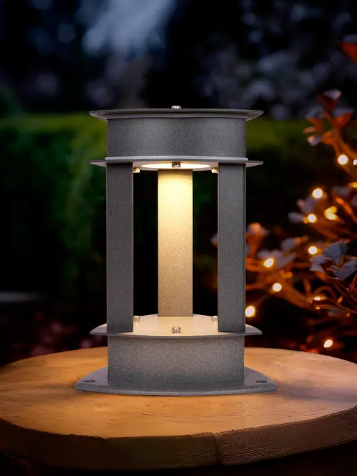 Reuleaux Triangle Outdoor Gate Light with Warm White LED | Modern & Contemporary | AM3330-Boat-12W-GL