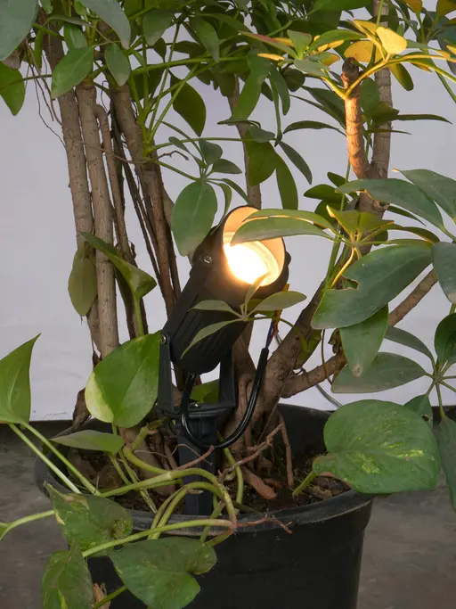 Modern Grey 6 Inch Aluminium Adjustable Outdoor Spike Floor Light Spotlight Lamp