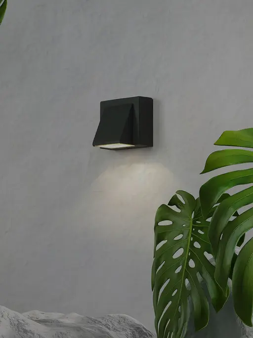 Aluminium Rectangular Single 3 Watts LED Light Outdoor Wall Light