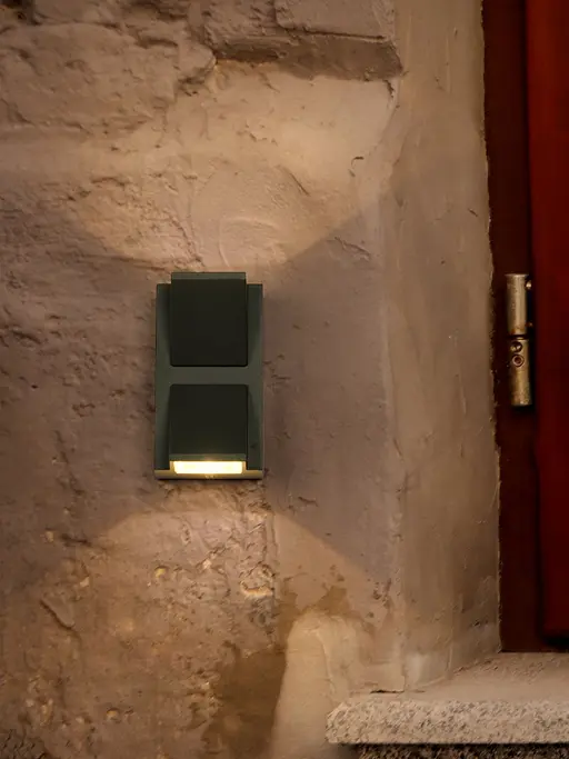 Aluminium Rectangular Up-Down Dual LED Lights Outdoor Wall Light