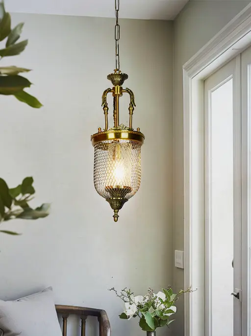 Lattice Portuguese Small Jar Pendant Light