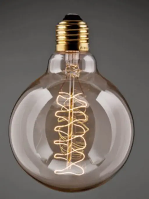 Vintage Big Globe Helix Filament Bulb