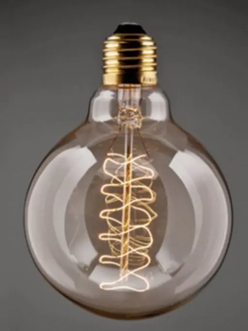Vintage Small Globe Helix Filament Bulb