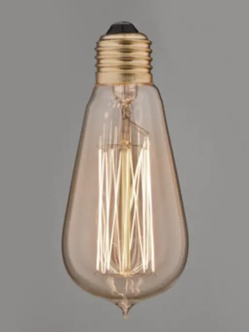 Vintage Pear Squirrel Cage Filament Bulb