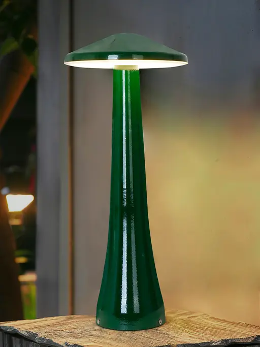 Functional Beauty: Illuminate Your Pathways with 20 Inch Green Mushroom 18W LED Bollard Light