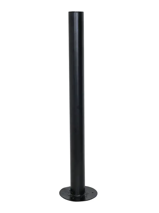 24-Inch Black Powder-Coated GI Pipe Stand | Heavy-Duty Mounting Base for Post Lamps and Gate Lights