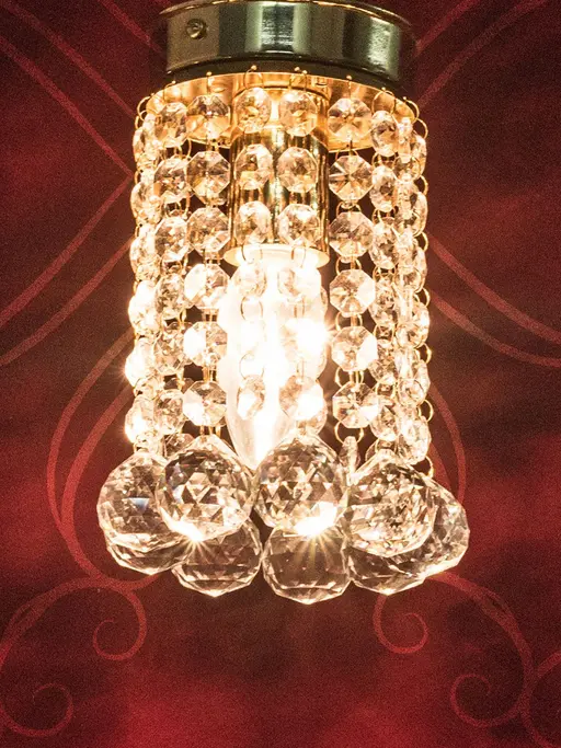 Mini Crystal Ball Flush Mount Ceiling Lamp